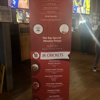 J R Crickets - Apparently this sign is a lie and they will have an attitude if you ask for it - Chicken Wings Near Me - Union City, Georgia J R Crickets - Apparently this sign is a lie and they will have an attitude if you ask for it - Chicken Wings Near Me - Union City, Georgia