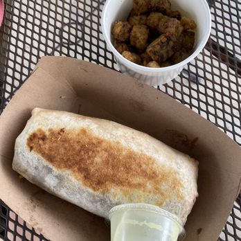 Curia On the Drag - Burrito with tempeh on the side - Coffee & Tea Near Me - Gainesville, Florida