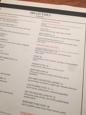 Menu photo 7 Broad Table Tavern Swarthmore, PA Menu photo 7 Broad Table Tavern Swarthmore, PA