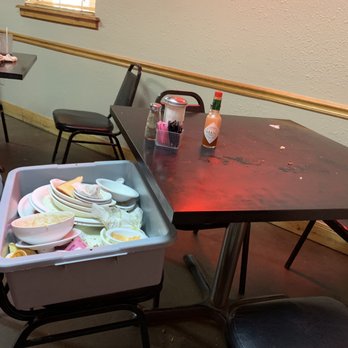 Mary's Cafe - The table next to mine. And it stayed like this probably 10 minutes. - American Near Me - Strawn, Texas