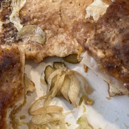Guy's Crispy? Chicken Sandwich  Look at the pickle