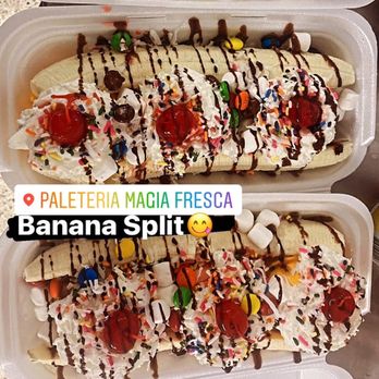 Paleteria Magia Fresca - Banana splits - Desserts Near Me - Jacksonville, Florida Paleteria Magia Fresca - Banana splits - Desserts Near Me - Jacksonville, Florida