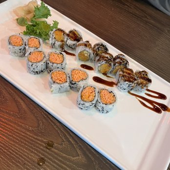 Hana - Spicy Crab roll and Sweet Potato Tempura roll - Sushi Bars Near Me - Gainesville, Florida Hana - Spicy Crab roll and Sweet Potato Tempura roll - Sushi Bars Near Me - Gainesville, Florida