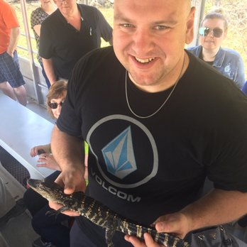 Ultimate Swamp Adventures - Me holding a baby alligator - Tours Near Me - Westwego, Louisiana Ultimate Swamp Adventures - Me holding a baby alligator - Tours Near Me - Westwego, Louisiana