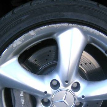 Curb Rash - Before Mercedes - Wheel & Rim Repair Near Me Curb Rash - Before Mercedes - Wheel & Rim Repair Near Me