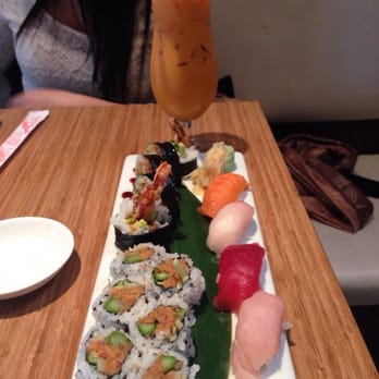 Pinto Thai Bistro - Sashimi, Ebi tempura, spicy tuna and Thai ice tea. - Thai Near Me - Seattle, Washington Pinto Thai Bistro - Sashimi, Ebi tempura, spicy tuna and Thai ice tea. - Thai Near Me - Seattle, Washington