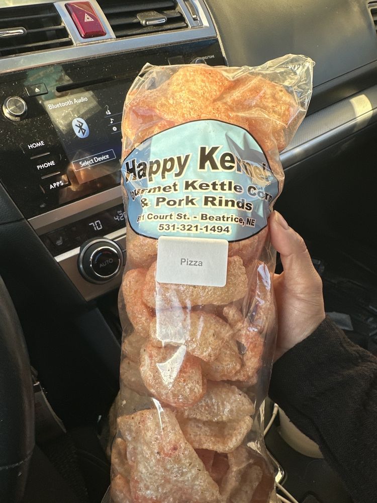 Happy Kernel Gourmet Kettle Corn And Pork Rinds Logo