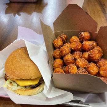 Holy Burger - CLASSIC BURGER SWEET POTATO TOTS - Burgers Near Me - New York, New York