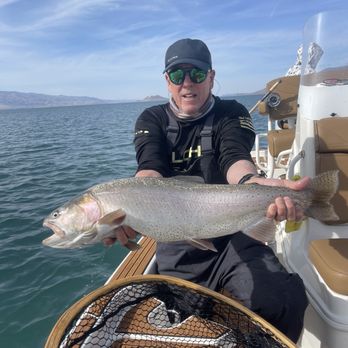 Lacey's Guide Service - 13 LBS Lahontan Cutthroat Trout Pyramid Lake. - Fishing Near Me - Reno, Nevada