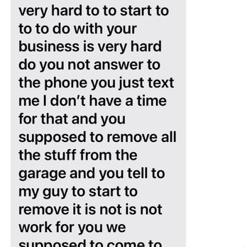 All Magic Garage Doors and Gates - Unprofessional text from owner - Garage Door Services Near Me - Sherman Oaks, California