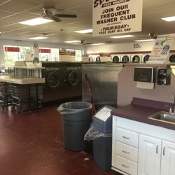 Missing Sock - CLEAN and staffed all day.  New machines, friendly staff