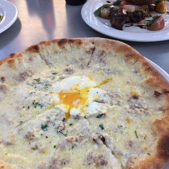 Osteria Marco - Perfect pancetta pizza with an egg on it! - Italian Near Me - Denver, Colorado Osteria Marco - Perfect pancetta pizza with an egg on it! - Italian Near Me - Denver, Colorado