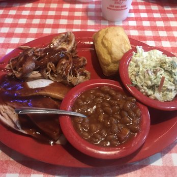 Uncle Bub's - 2 meat dinner (pulled chicken and smoked turkey); Sides (coleslaw and baked beans) - Barbeque Near Me - Westmont, Illinois Uncle Bub's - 2 meat dinner (pulled chicken and smoked turkey); Sides (coleslaw and baked beans) - Barbeque Near Me - Westmont, Illinois