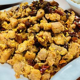 Dry Chili Chicken Noodle