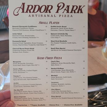 Ardor Park Artisanal Pizza - Spring 2024 - Pizza Near Me - Rochester, New York Ardor Park Artisanal Pizza - Spring 2024 - Pizza Near Me - Rochester, New York