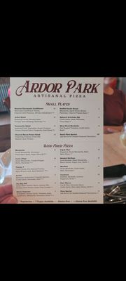 Menu photo 4 Ardor Park Artisanal Pizza Rochester, NY Menu photo 4 Ardor Park Artisanal Pizza Rochester, NY