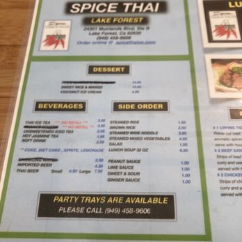 Spice Thai - Thai Near Me - Lake Forest, California Spice Thai - Thai Near Me - Lake Forest, California