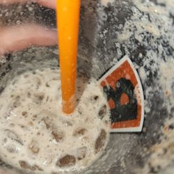 BIGGBY COFFEE - Full sized ice cubes in cream freeze...