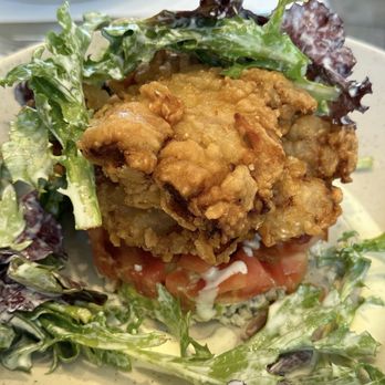 Hudson Garden Grill - Cob with fried chicken - New American Near Me - Bronx, New York