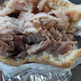 CorkScrew BBQ - Sandwich - Turkey & Lean Brisket - Barbeque Near Me - Spring, Texas