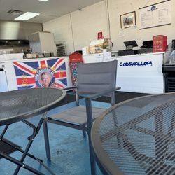Codswallop - I was the first customer here. lol at the floor and counter area. No excuse to have a dirty restaurant.