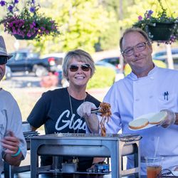 Green Valley Community Church - Pulled pork sliders after Saturday night service prepared by Chef John Saunders.