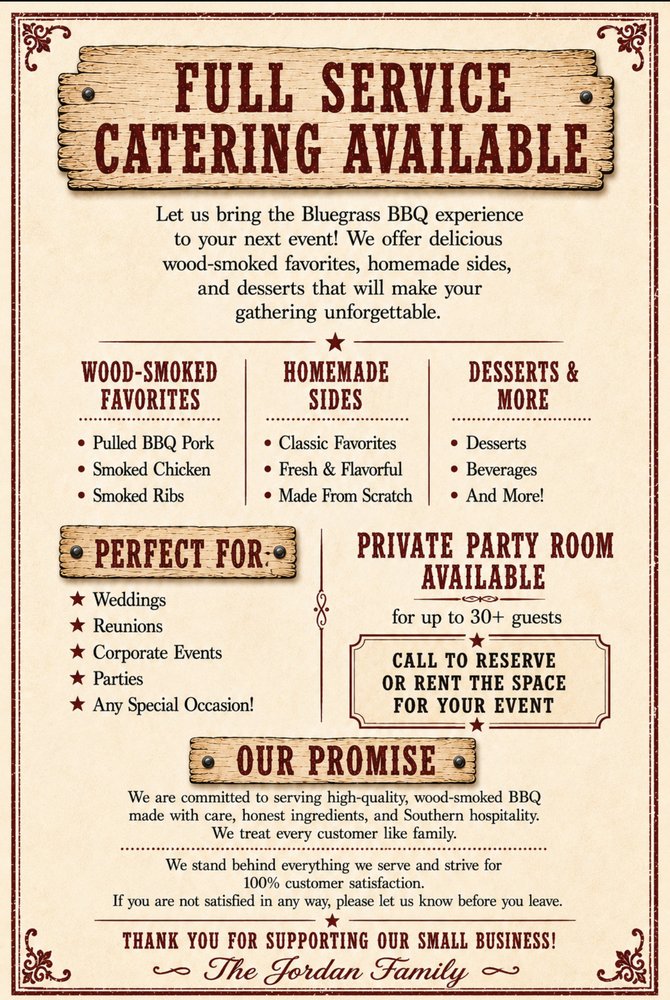 Bluegrass BBQ & Catering Logo
