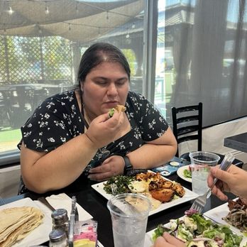 Raffi's Catering and Banquet - Granddaughter with chicken kabob plate - Middle Eastern Near Me - Pasadena, California Raffi's Catering and Banquet - Granddaughter with chicken kabob plate - Middle Eastern Near Me - Pasadena, California