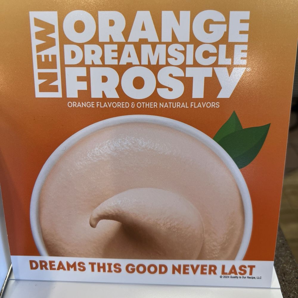 Wendy's - Sign advertising the newest frosty flavor. - Burgers Near Me - Kingsport, Tennessee Wendy's - Sign advertising the newest frosty flavor. - Burgers Near Me - Kingsport, Tennessee