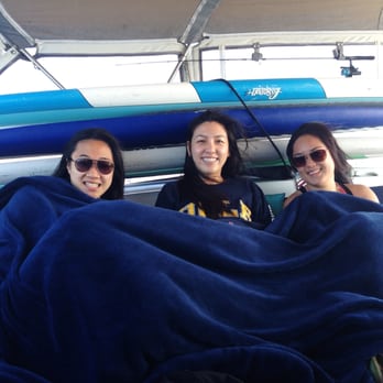 Malibu Coastal Adventures - Getting cozy on the boatride - Boating Near Me