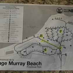 Murray Beach Provincial Park Campground - Site map