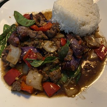 Sala Thai Street Food - Egg plant lunch special - Thai Near Me - Bloomfield, Connecticut