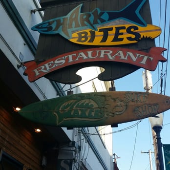 SharkBites - Hard to miss signage out front - Fish & Chips Near Me - Coos Bay, Oregon