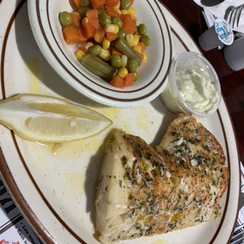 Grubsteakers Restaurant - Baked cod. Came with a salad and fries for under $10 - Breakfast & Brunch Near Me - Rochelle, Illinois Grubsteakers Restaurant - Baked cod. Came with a salad and fries for under $10 - Breakfast & Brunch Near Me - Rochelle, Illinois