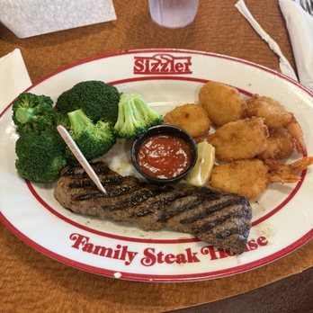 Sizzler - Steak & Jumbo Shrimp (6) - Seafood Near Me - Buena Park, California