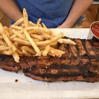 The Kitchen Table - Pork chop with truffle fries - Southern Near Me - Arlington, Tennessee