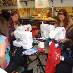 Fabrications - Workshoppers in action! (Provisional Driving - introduction to using a sewing machine class)