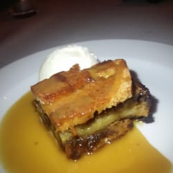 Tirohana Estate - Pumpkin bread and butter pudding with caramel sauce