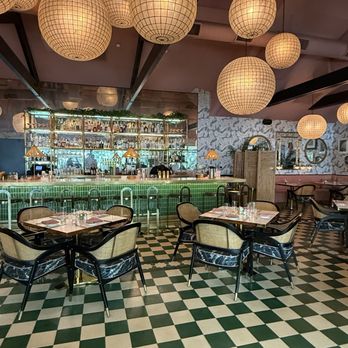 The Pink Cabana - Bar area - Mediterranean Near Me - Indian Wells, California