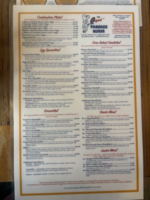 Menu photo 1 The Original Pancake House Austin, TX Menu photo 1 The Original Pancake House Austin, TX