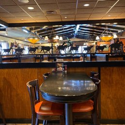 a table and chairs