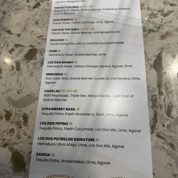 Los Dos Potrillos - Drink menu - Mexican Near Me - Parker, Colorado Los Dos Potrillos - Drink menu - Mexican Near Me - Parker, Colorado