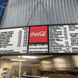 Love the old school Coke menu board!