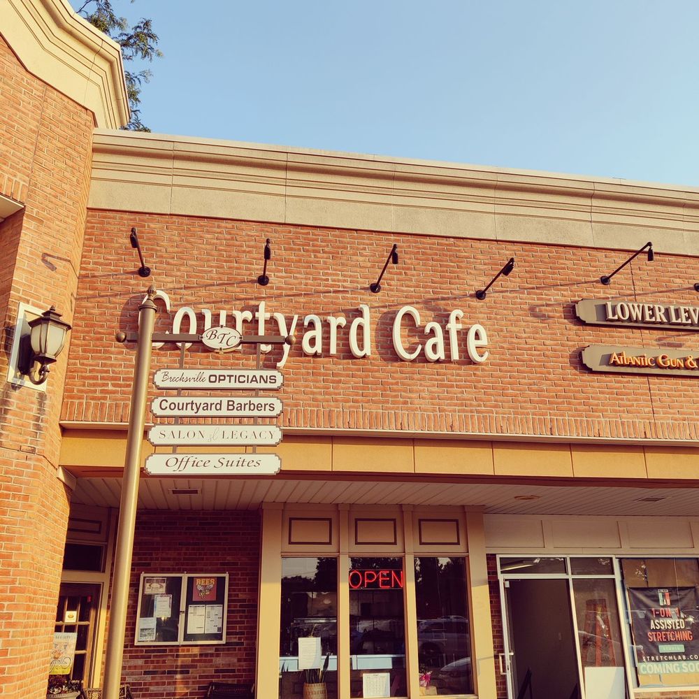 The Courtyard Cafe - It's tucked into the corner of a strip mall. - Pizza Near Me - Brecksville, Ohio The Courtyard Cafe - It's tucked into the corner of a strip mall. - Pizza Near Me - Brecksville, Ohio