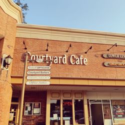 The Courtyard Cafe - It's tucked into the corner of a strip mall.