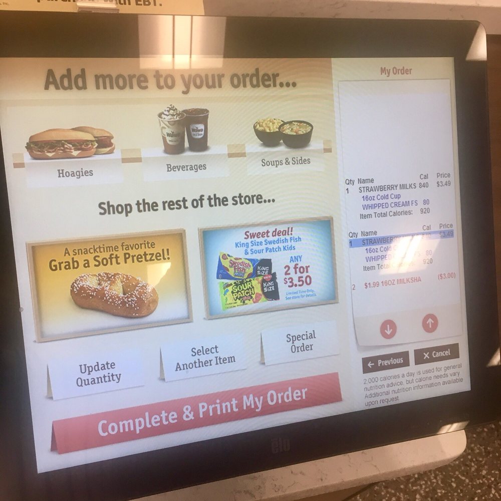 Wawa - Order screen - Gas Stations Near Me - Miami, Florida