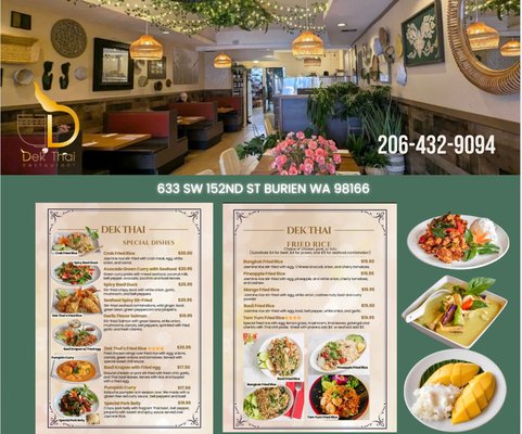Menu photo 1 Dek Thai Restaurant Burien, WA