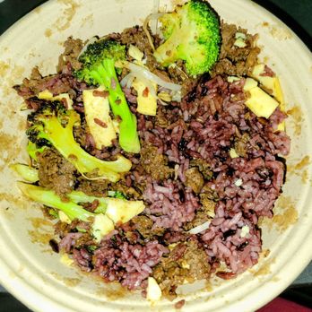 BIBIBOP Asian Grill - Korean BBQ Beef bowl. Korean Beef, purple rice, bean sprouts, eggs, broccoli. - Asian Fusion Near Me - Niles, Ohio BIBIBOP Asian Grill - Korean BBQ Beef bowl. Korean Beef, purple rice, bean sprouts, eggs, broccoli. - Asian Fusion Near Me - Niles, Ohio