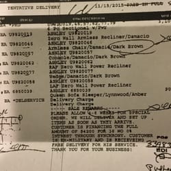 Contract circled by salesperson and initialed by me clearly says 4-6 weeks for furniture. It has been over 3 months now.