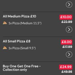 Domino's Pizza - Shouldn't the buy one get one free be £12.00